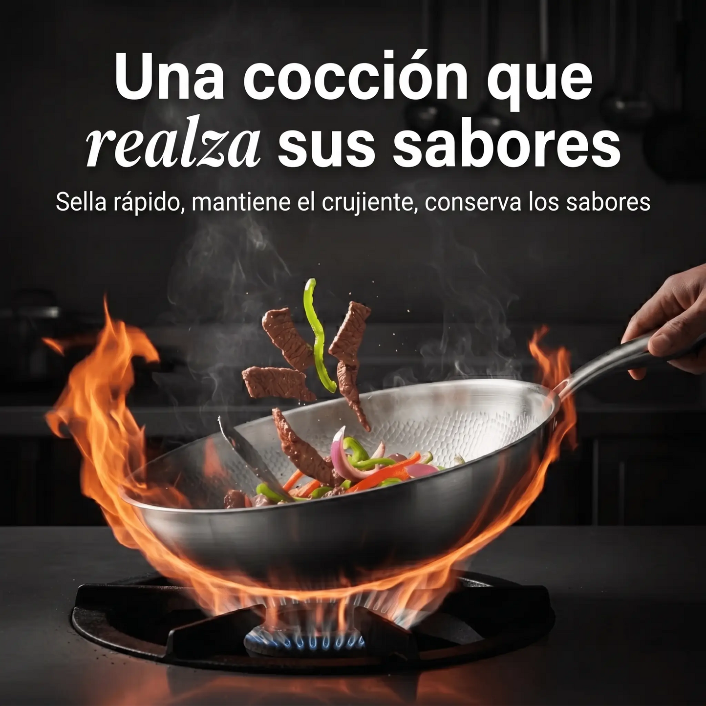 Wok 100% Titanio Puro (28 cm) — TITANOX®