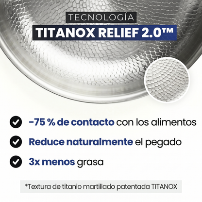 Sartén de titanio 100 % puro — TITANOX®