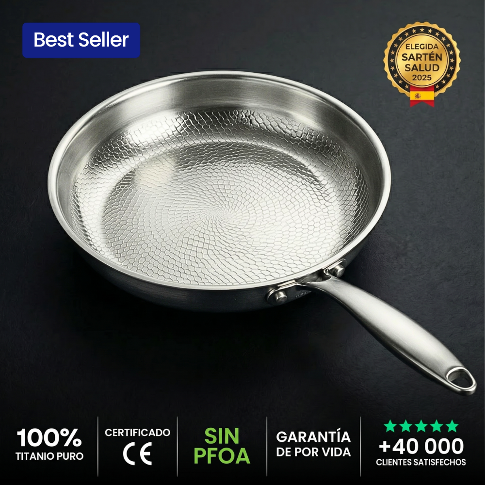 Sartén de titanio 100 % puro — TITANOX®