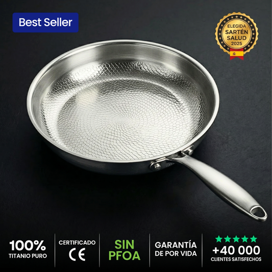 Sartén de titanio 100 % puro — TITANOX®