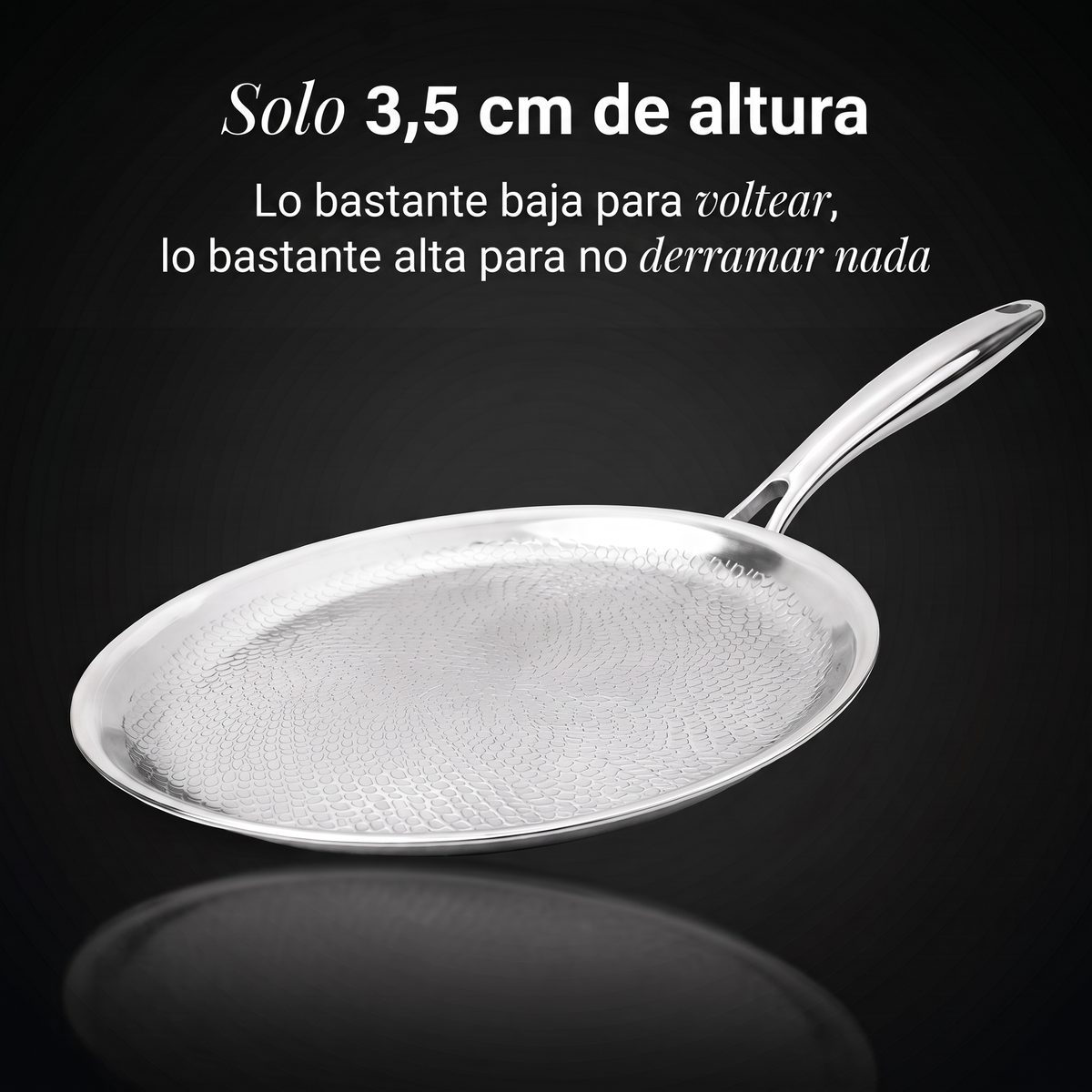 Crepera 100% Titanio Puro (28 cm) — TITANOX®