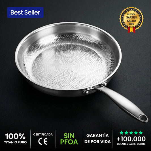 Sartén de titanio 100 % puro — TITANOX® - photo 1