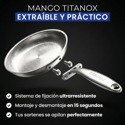 Sartén de titanio 100 % puro — TITANOX® - photo 6