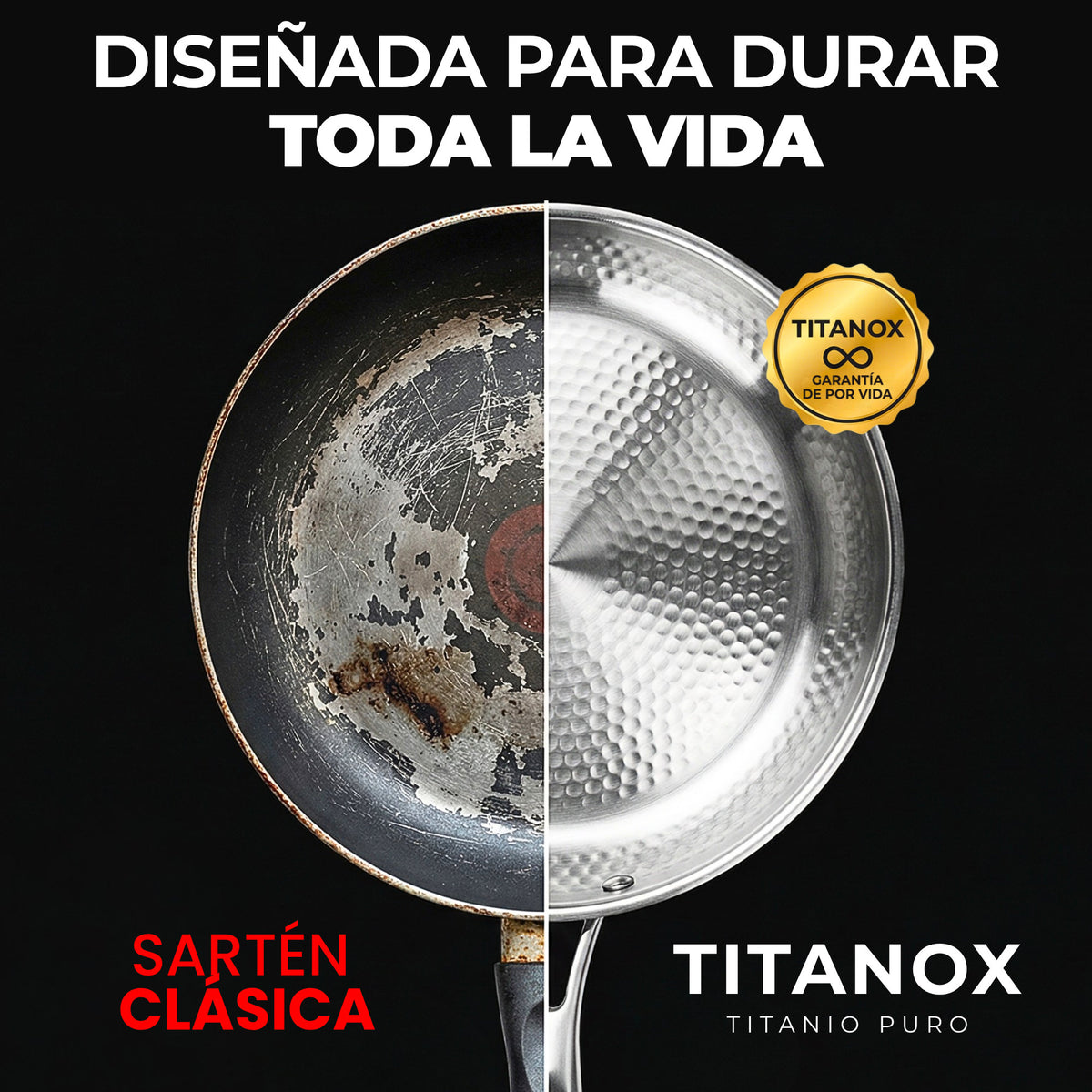 Sartén de titanio 100 % puro — TITANOX® - photo 7