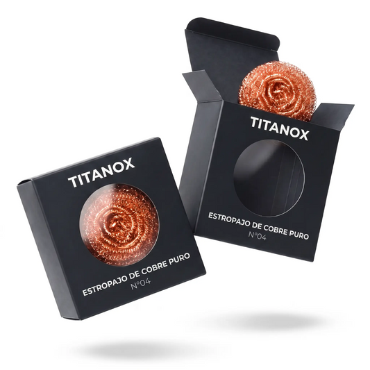 2 Estropajos de Cobre Puro — TITANOX®