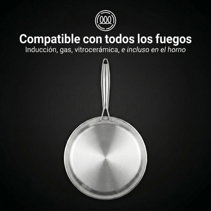 Crepera 100% Titanio Puro (28 cm) — TITANOX®