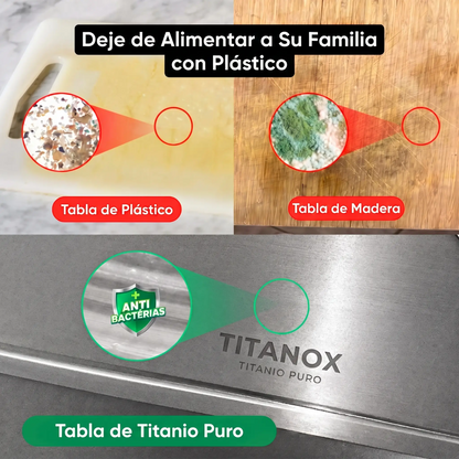 Tabla de Cortar 100% Titanio Puro — TITANOX®