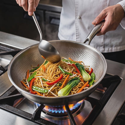 Wok 100% Titanio Puro (28 cm) — TITANOX®